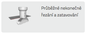 Průběžné nekonečné řezání a zatavování